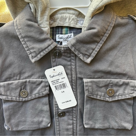 Splendid Boys Hooded Jacket with Plaid Lining - Picture 3 of 10